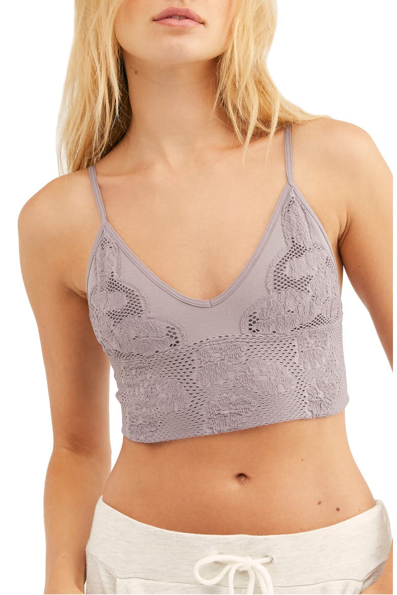 Intimately FP Candy Textured Seamless Bralette, Main, color, LIGHT PURPLE