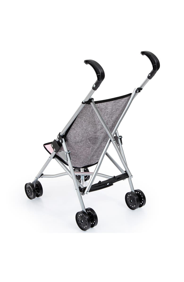 Bayer Design Umbrella Stroller for 18 Inch Dolls, Foldable Grey, Main, color, Gray