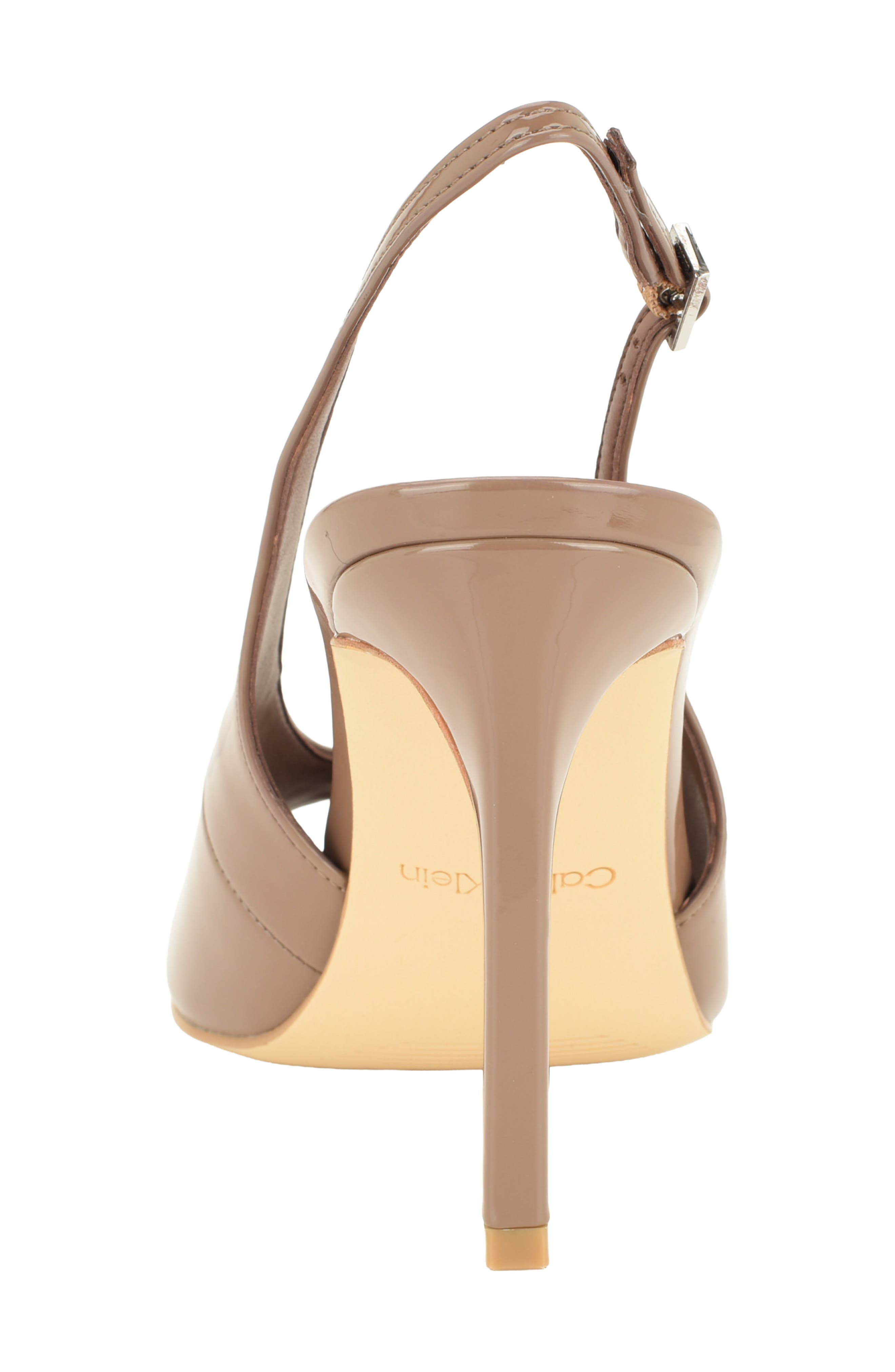 Dorris Faux Leather Peep Toe Pump, Alternate, color, LIGHT BROWN PATENT