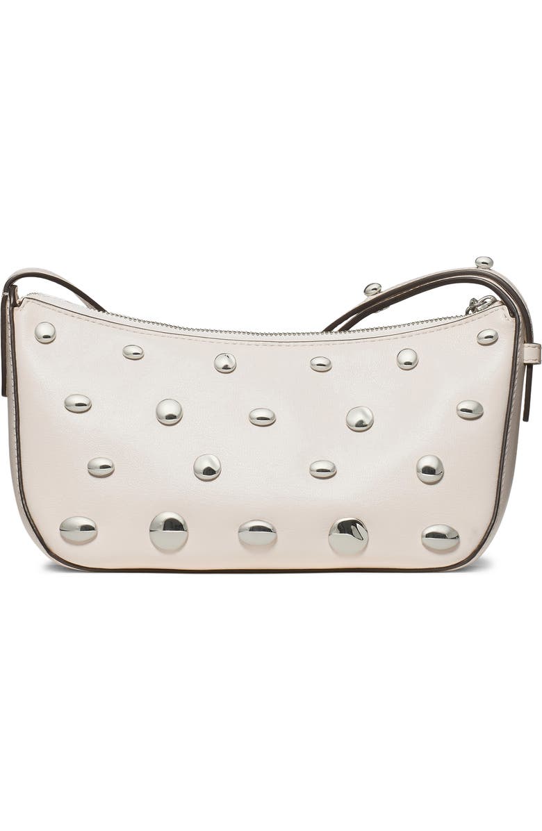 Kate Spade New York halo studded fine grain leather crossbody, Alternate, color, Cream