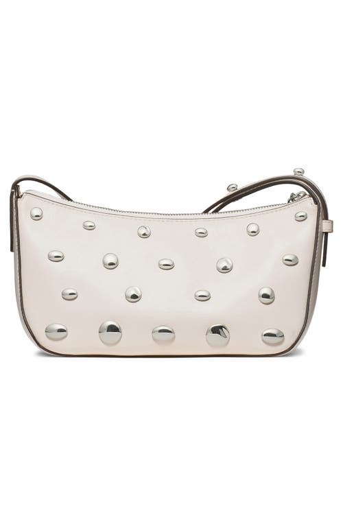 Kate Spade New York Halo Studded Fine Grain Leather Crossbody In White
