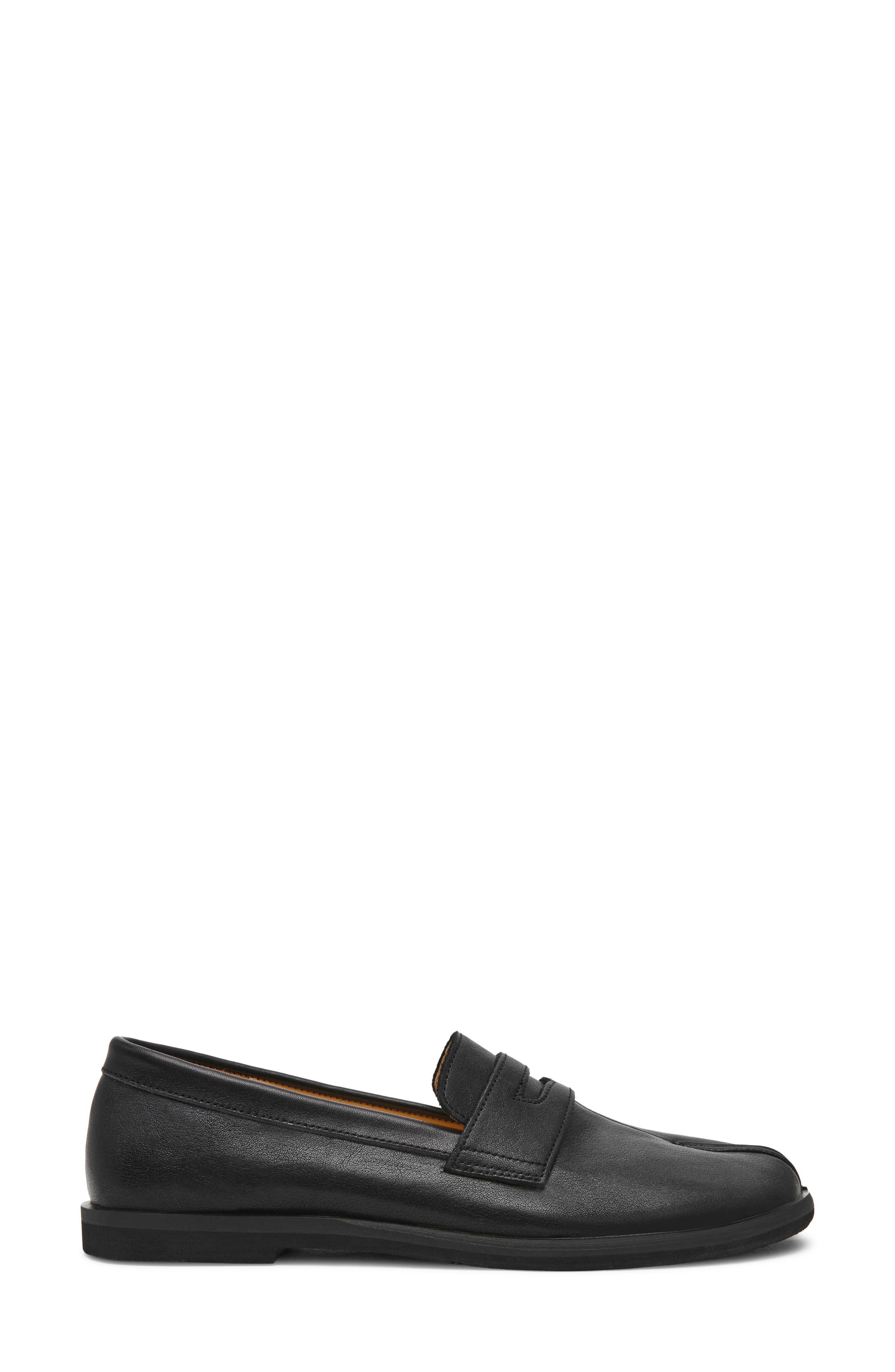 Thesis Penny Loafer, Alternate, color, BLACK LEATHER