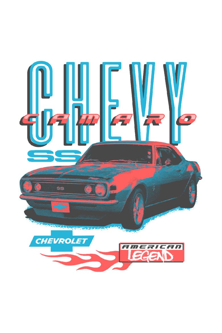 Men's General Motors Chevy Camaro  Graphic T-Shirt, Alternate, color, White