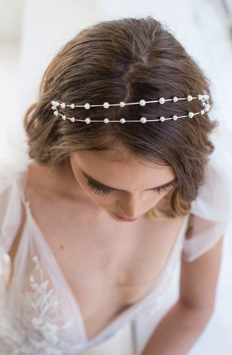 Brides & Hairpins Florence Headband, Alternate, color, Silver