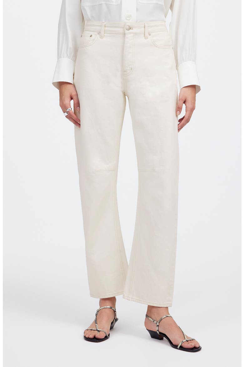 The Darted Barrel Leg Jeans, Main, color, VINTAGE CANVAS