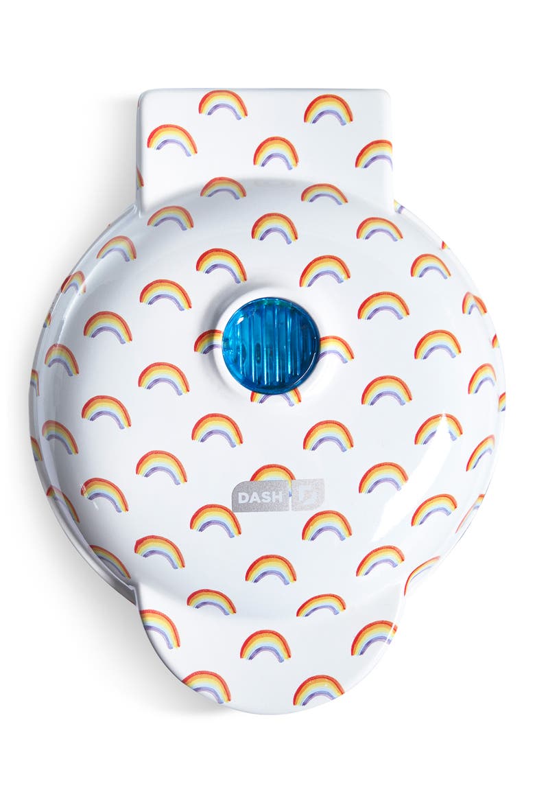 Rainbow Print Mini Waffle Maker, Alternate, color, RAINBOW