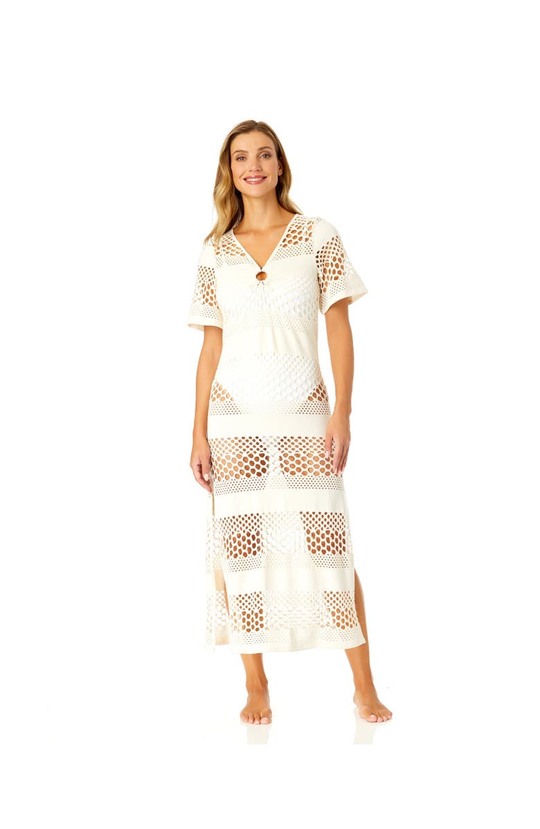 Anne Cole Women's Long Maxi Dress With Side Slits Cover Up, Alternate, color,