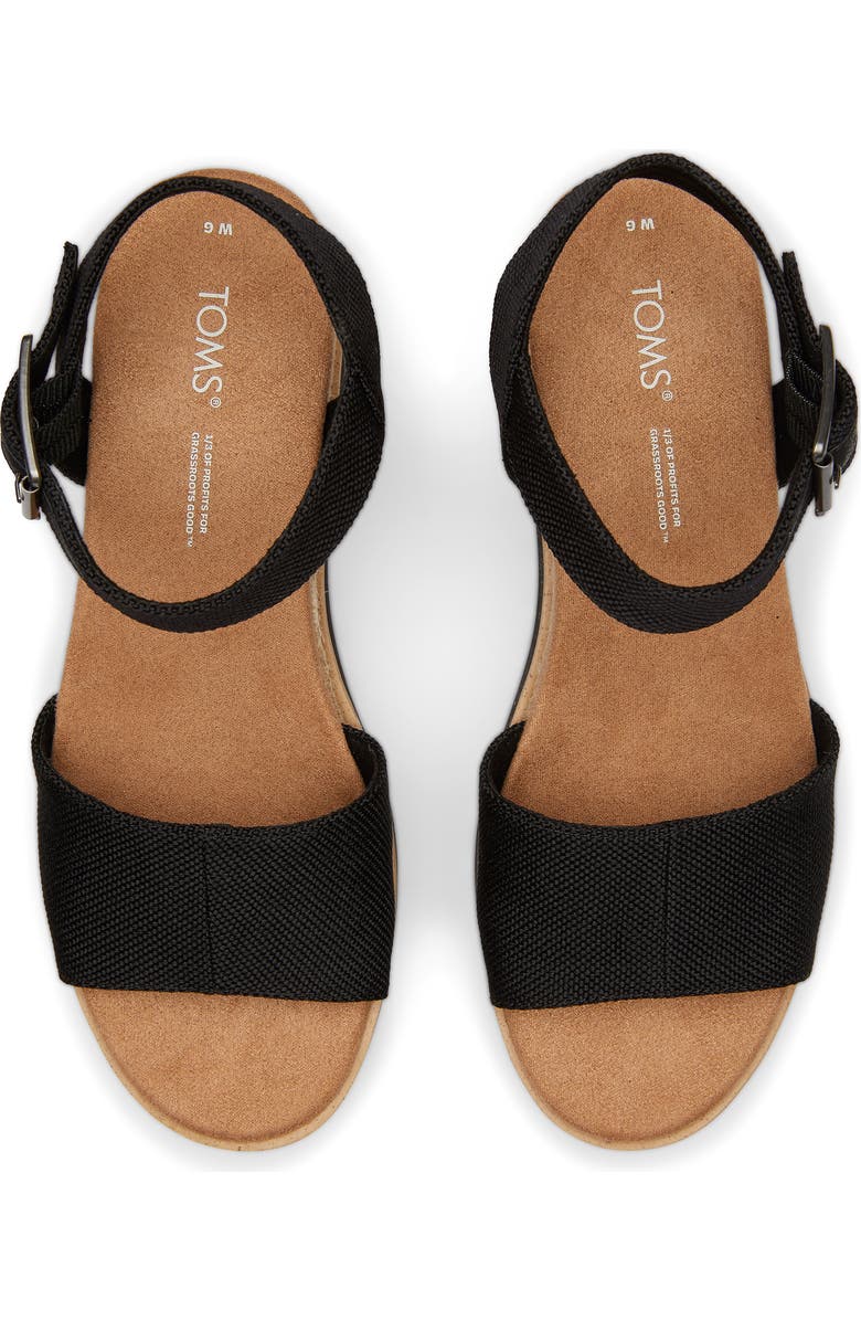 TOMS Diana Platform Wedge Sandal, Alternate, color,