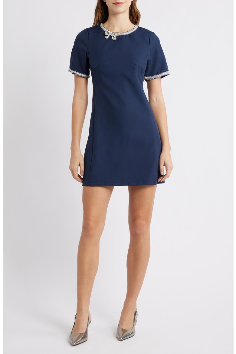 Belle de Nuit Minidress, Main, color, NAVY