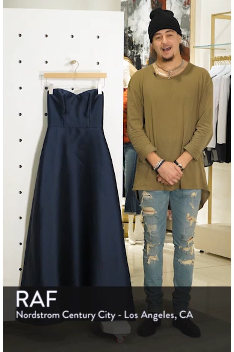 Strapless Satin A-Line Gown video