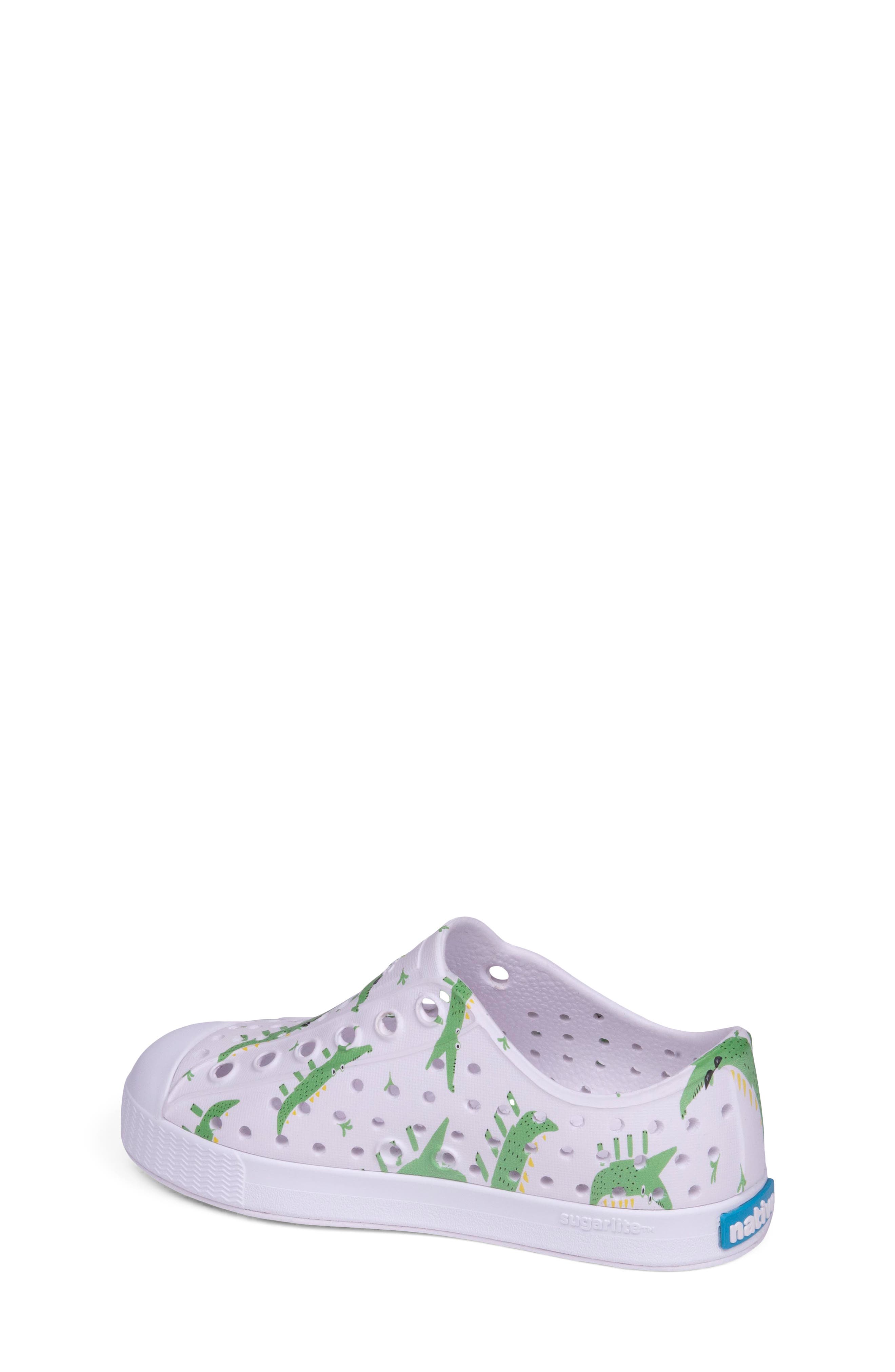 Native Shoes Jefferson Water Friendly Perforated Slip-On, Alternate, color, White/ Alligators