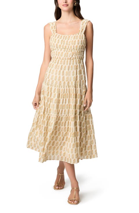 Kinney Tiered Cotton Midi Dress