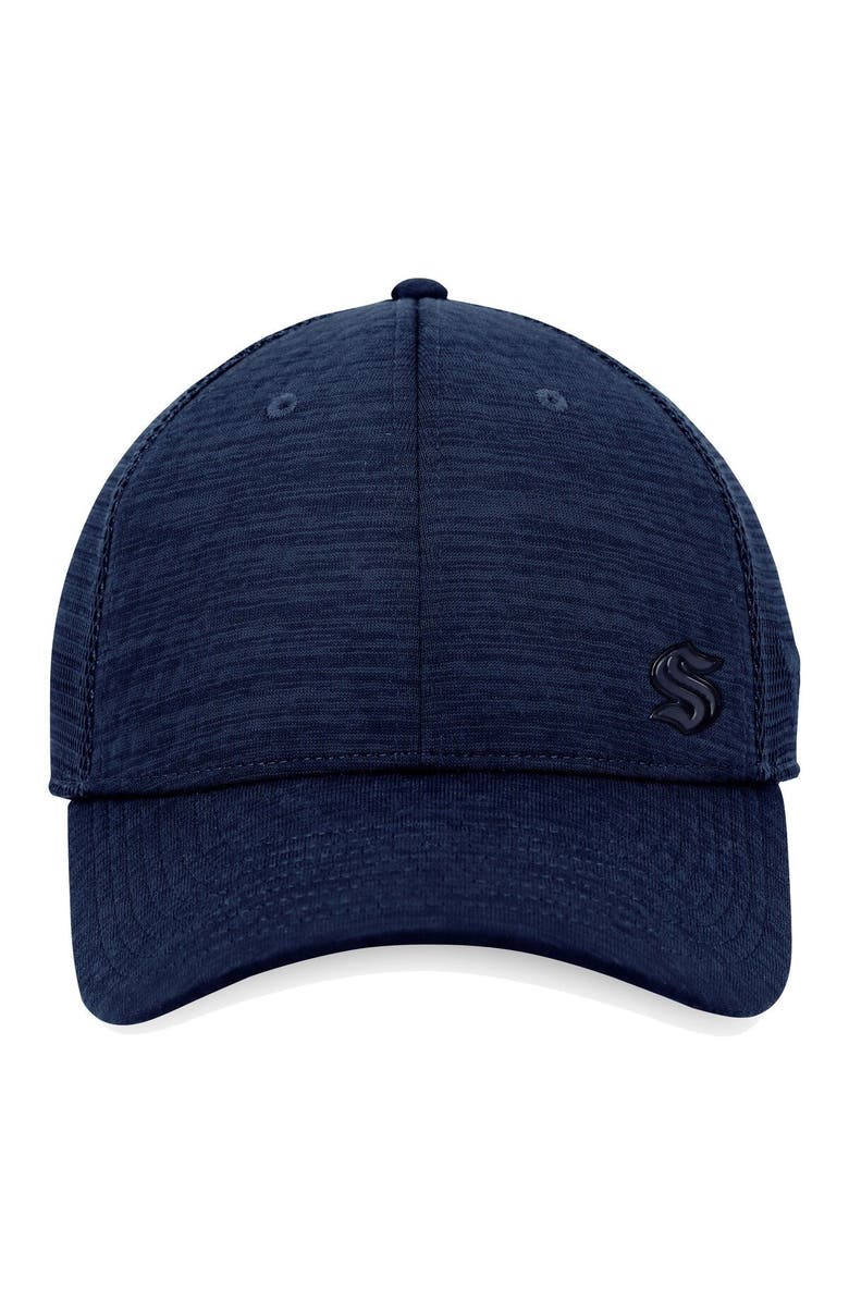 FANATICS Men's Fanatics Branded Deep Sea Blue Seattle Kraken Authentic Pro Road Flex Hat, Alternate, color, 