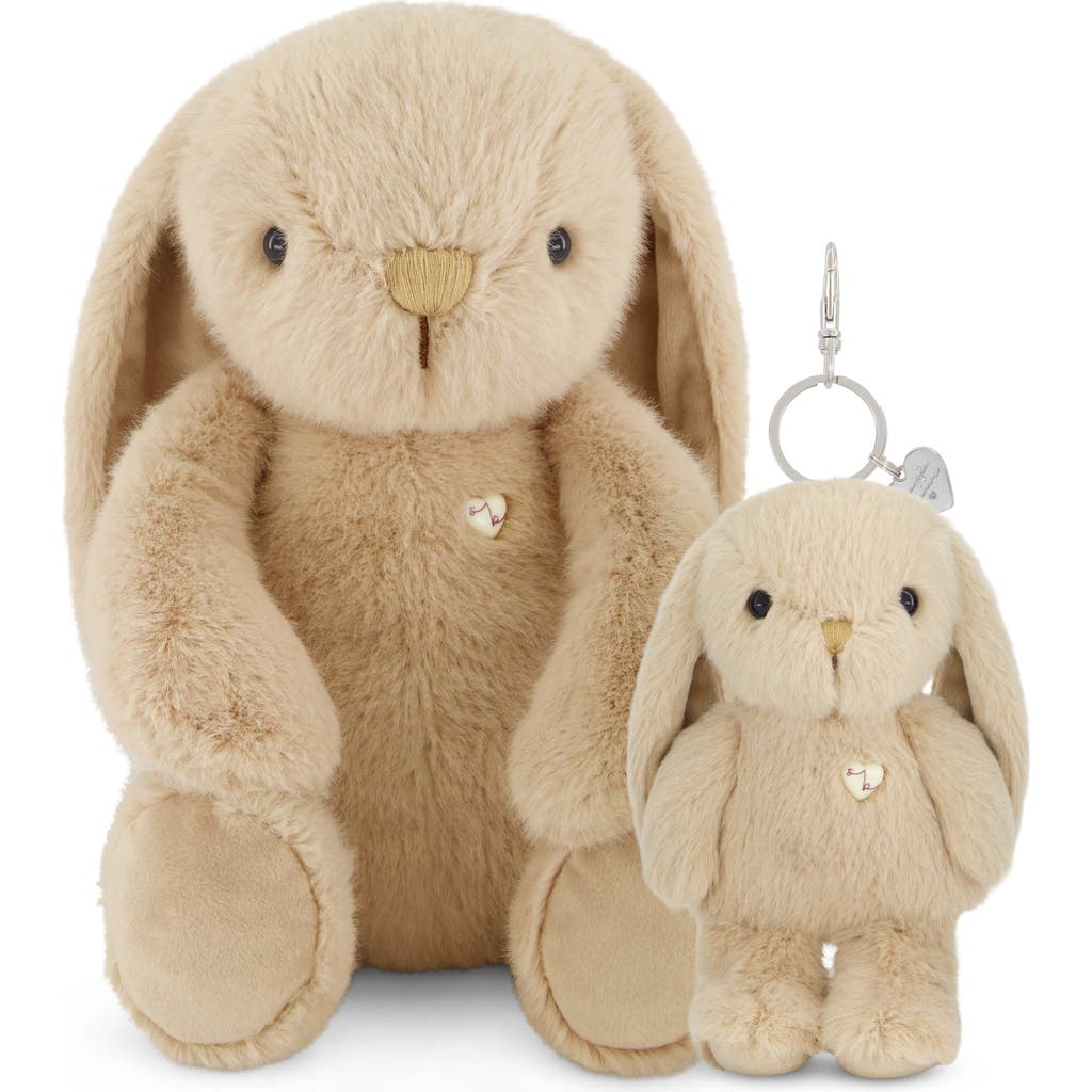 Snuggle Bunnies Stuffed Animal Penelope The Bunny & Keyring Set In Brown
