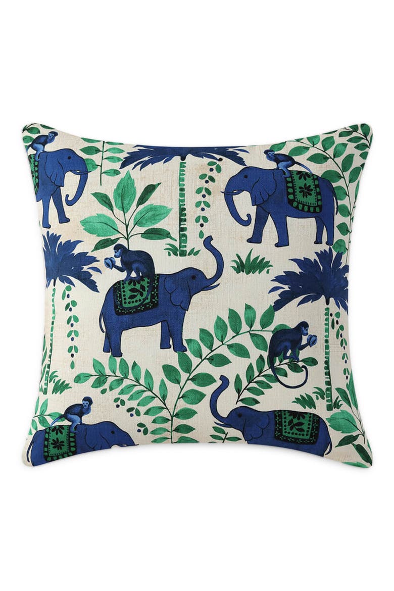 Print Throw Pillow, Main, color, BARITONE BLUE