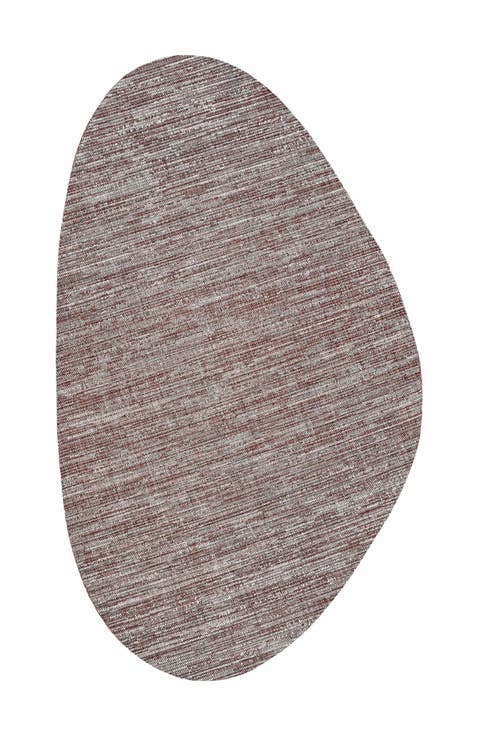 Callan Modern Rustic Abstract Indoor/Outdoor Shaped Area Rug