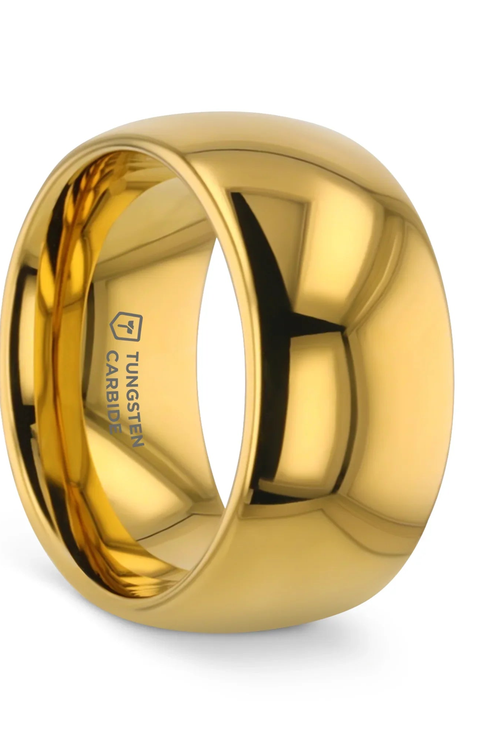 Traditional Domed Tungsten Carbide Wedding Ring
