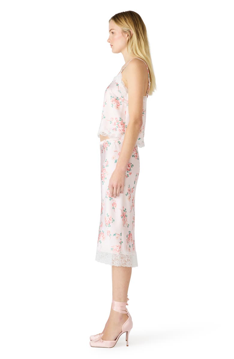 Steve Madden Delany Lace Trim Camisole, Alternate, color, Peach Romance