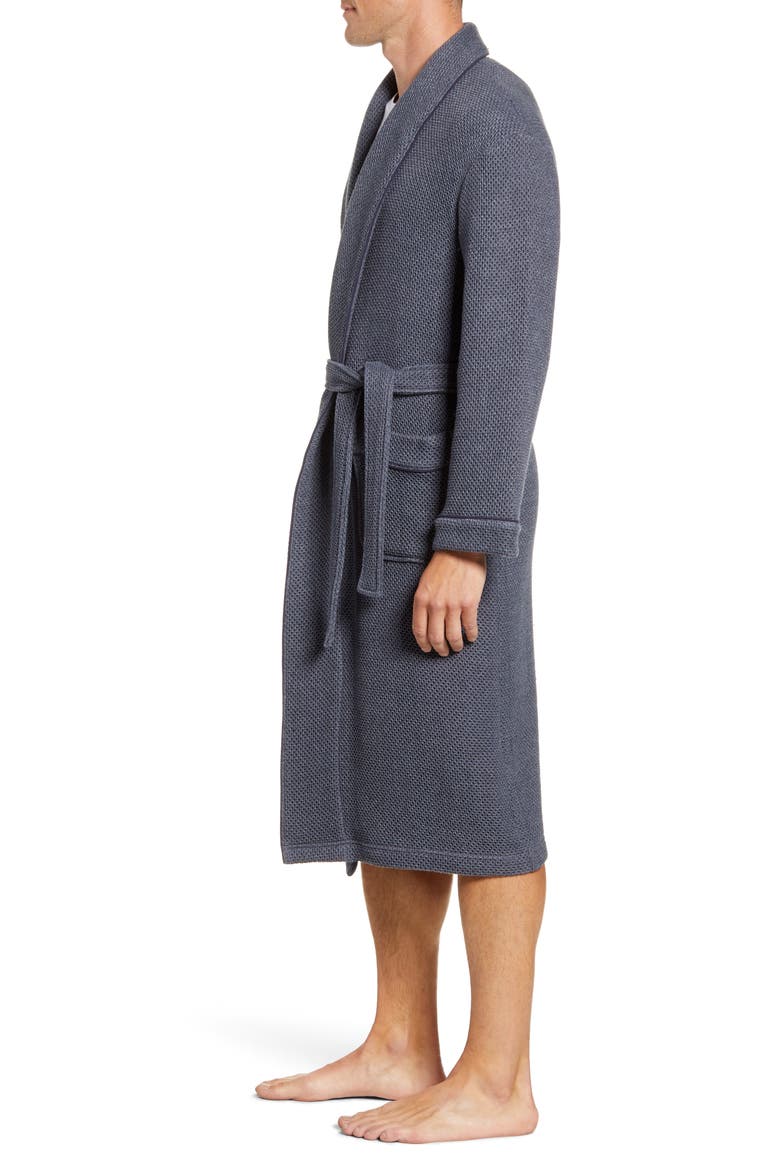Weathered Honeycomb Robe, Alternate, color, FOG
