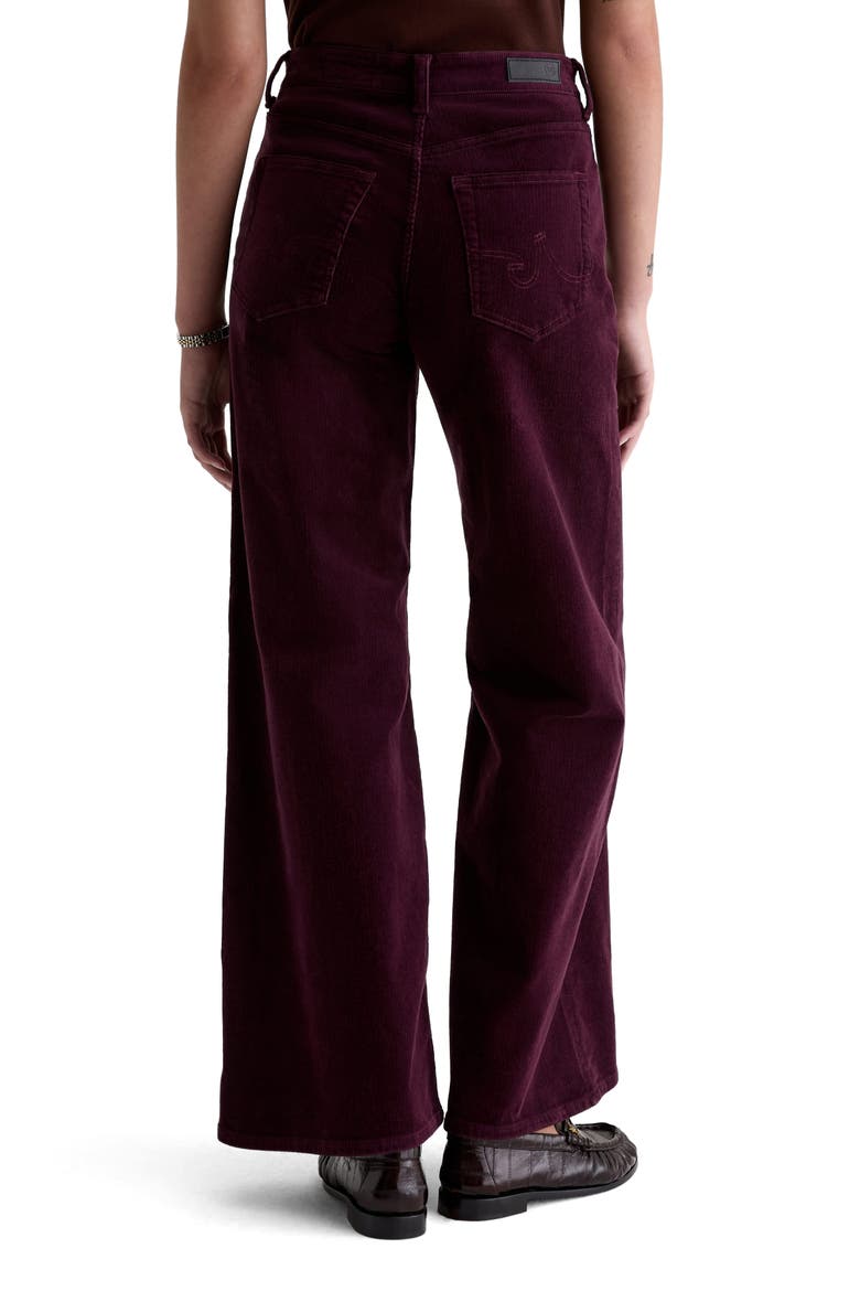 Saige High Waist Wide Leg Jeans, Alternate, color, JAZZ BERRY