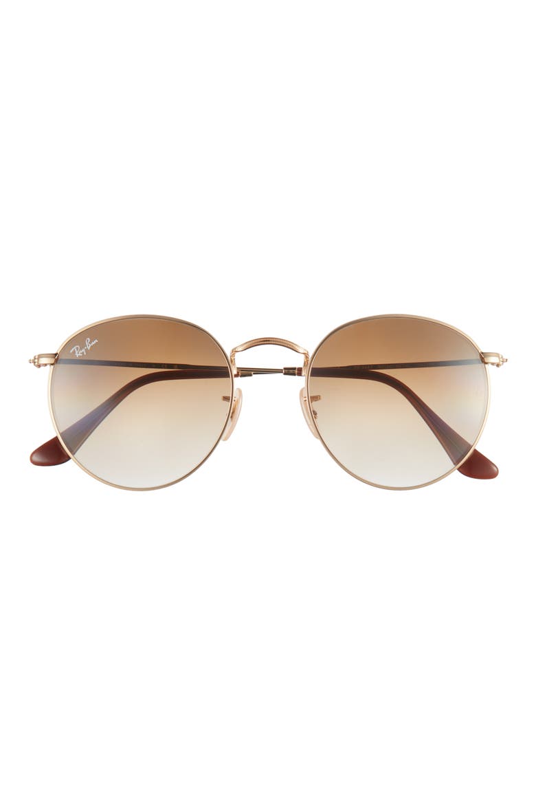 Icons 53mm Retro Sunglasses, Main, color, BROWN GRADIENT