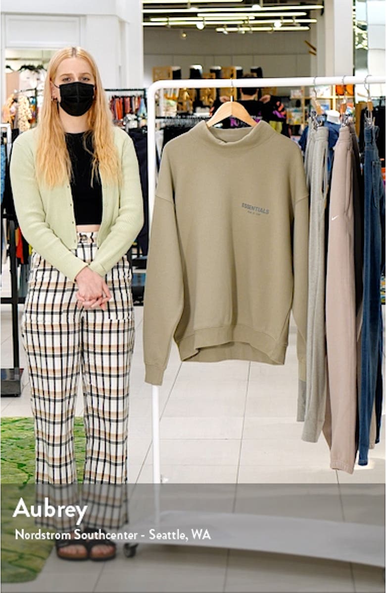 Mock Neck Logo Sweatshirt, sales video thumbnail