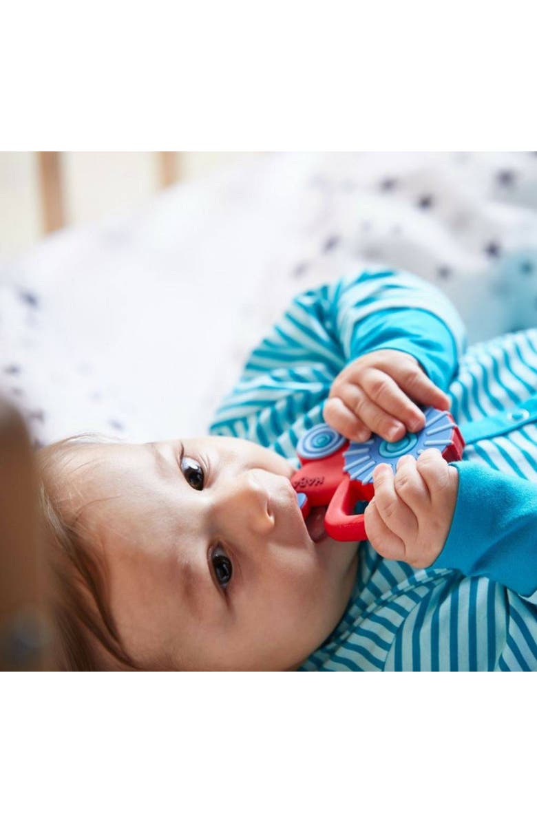 HABA Tractor Silicone Teether, Alternate, color, Multi