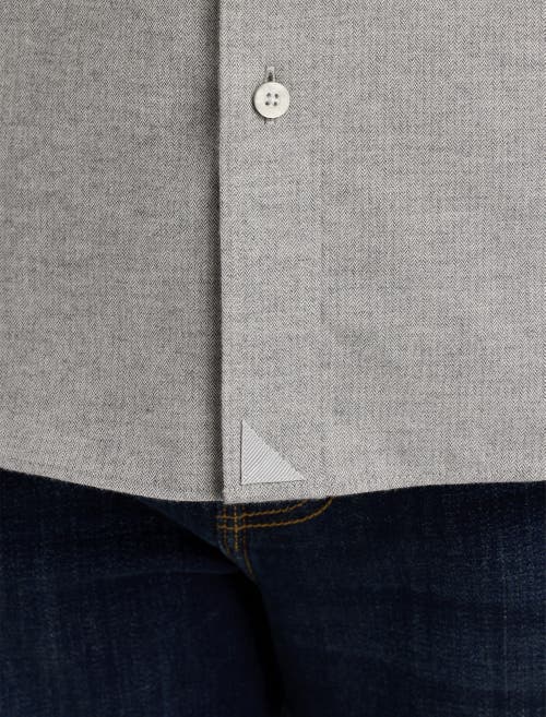 Untuckit Fit By Dxl Untuckit Hemsworth Sport Shirt In Light Grey