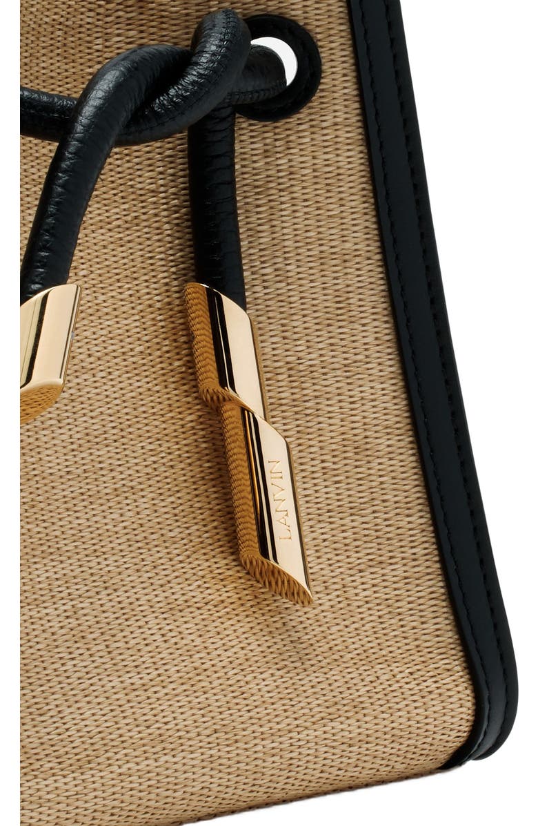 Lanvin Sequence Hobo Nano Raffia Bag, Alternate, color,