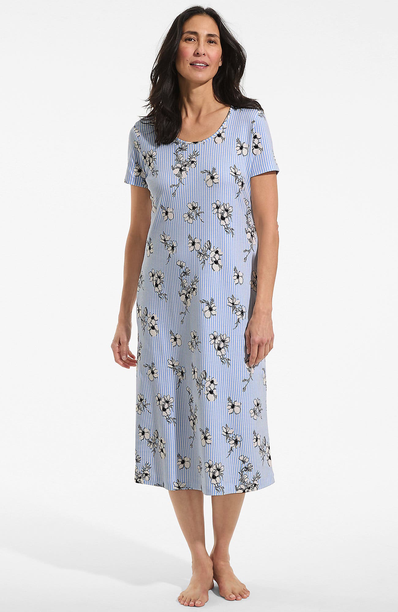 Deep Sea Navy/Ivory Floral