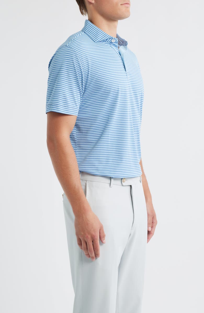 Peter Millar Crown Crafted Verse Performance Mesh Polo, Alternate, color, Lunar Blue