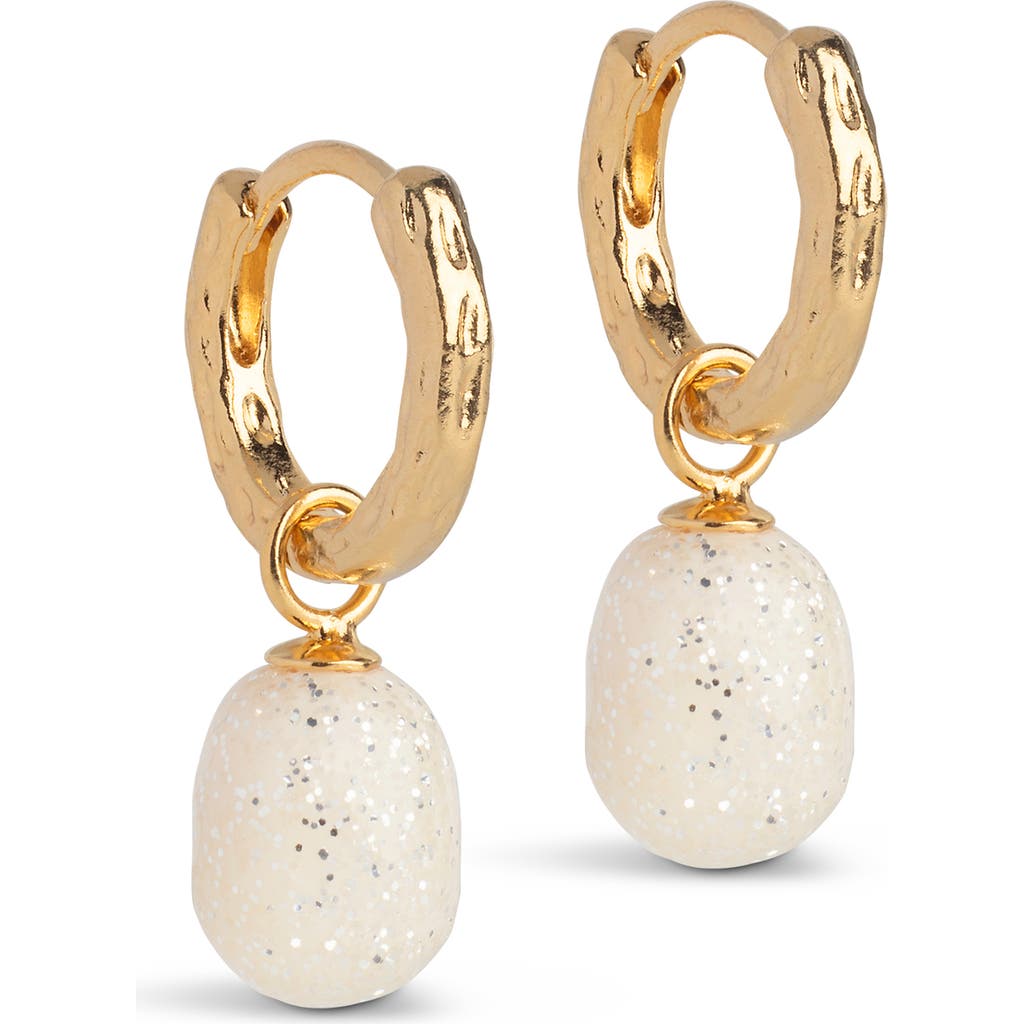 Enamel Copenhagen Significant Enamel Hoops In Gold