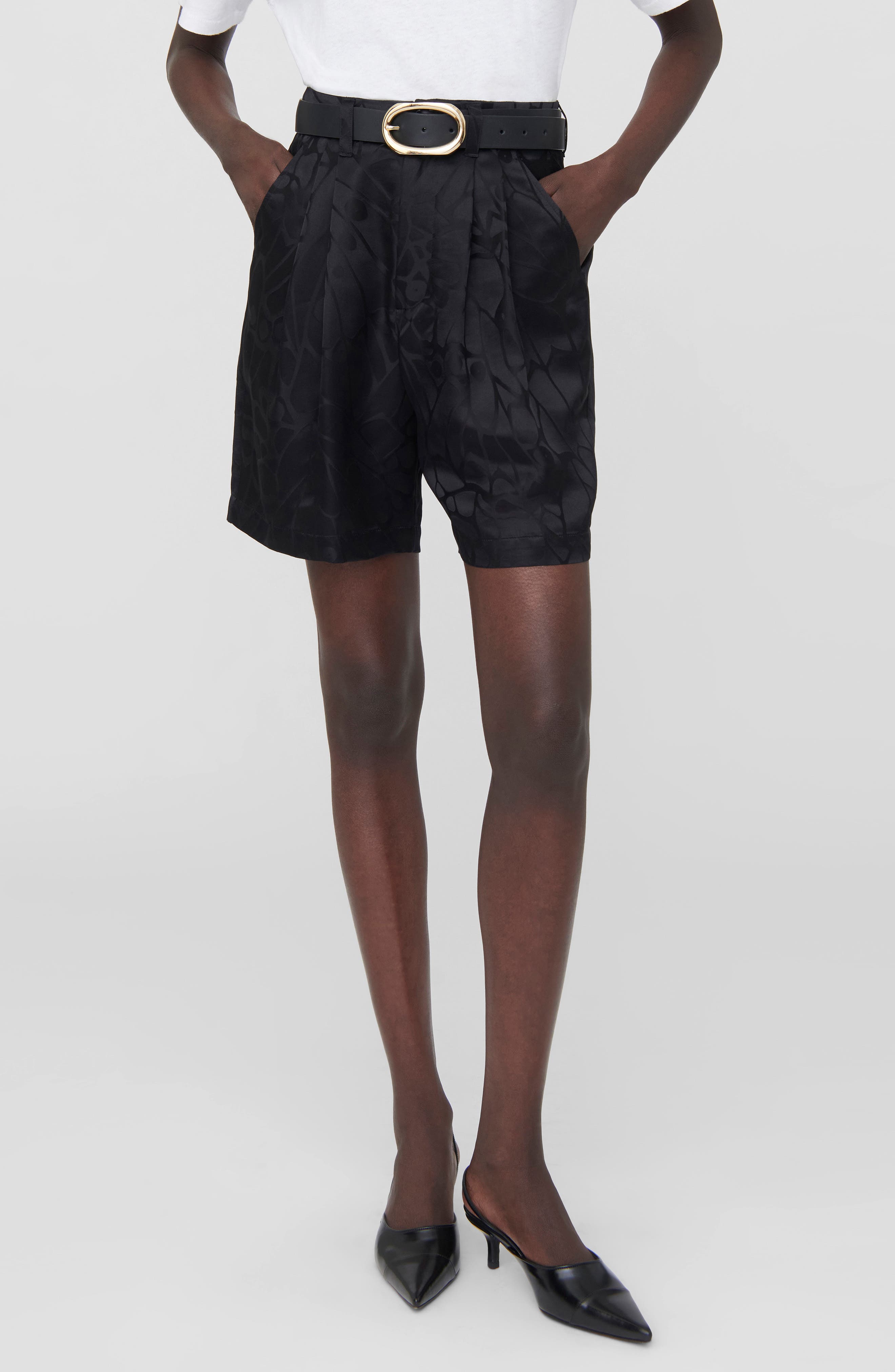 Carrie Silk Jacquard Shorts