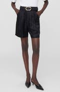 ANINE BING Carrie Silk Jacquard Shorts