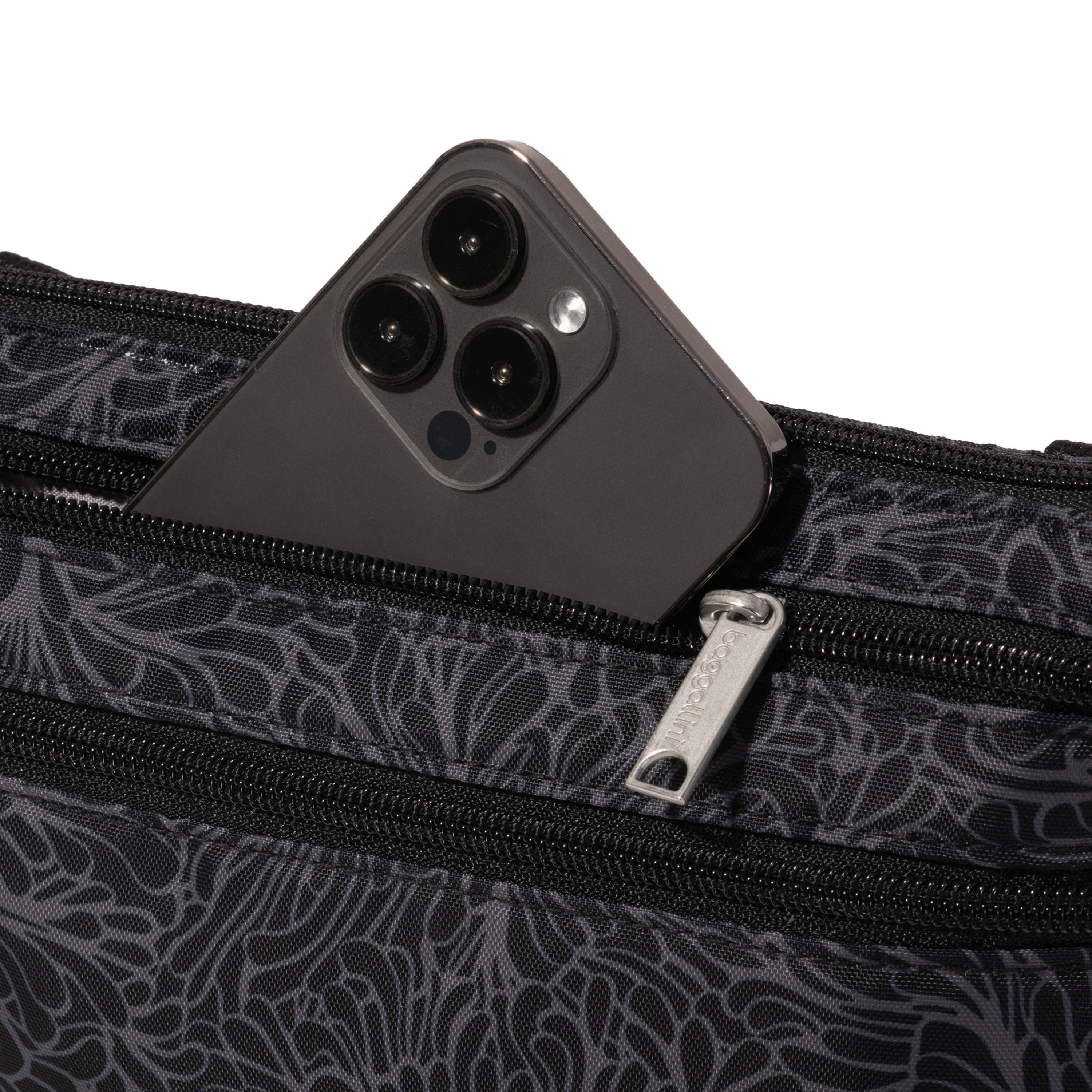 Securtex Anti-theft Stash Crossbody, Alternate, color, Midnight Blossom Print