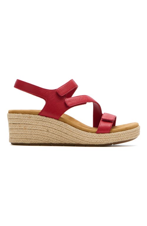 Abeo Riviera Adjustable Sandal In Red - Metatarsal