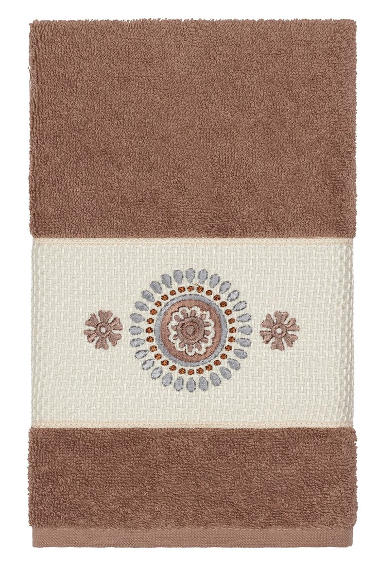 Isabell 3-Piece Embellished Towel Set - Latte, Alternate, color, LATTE