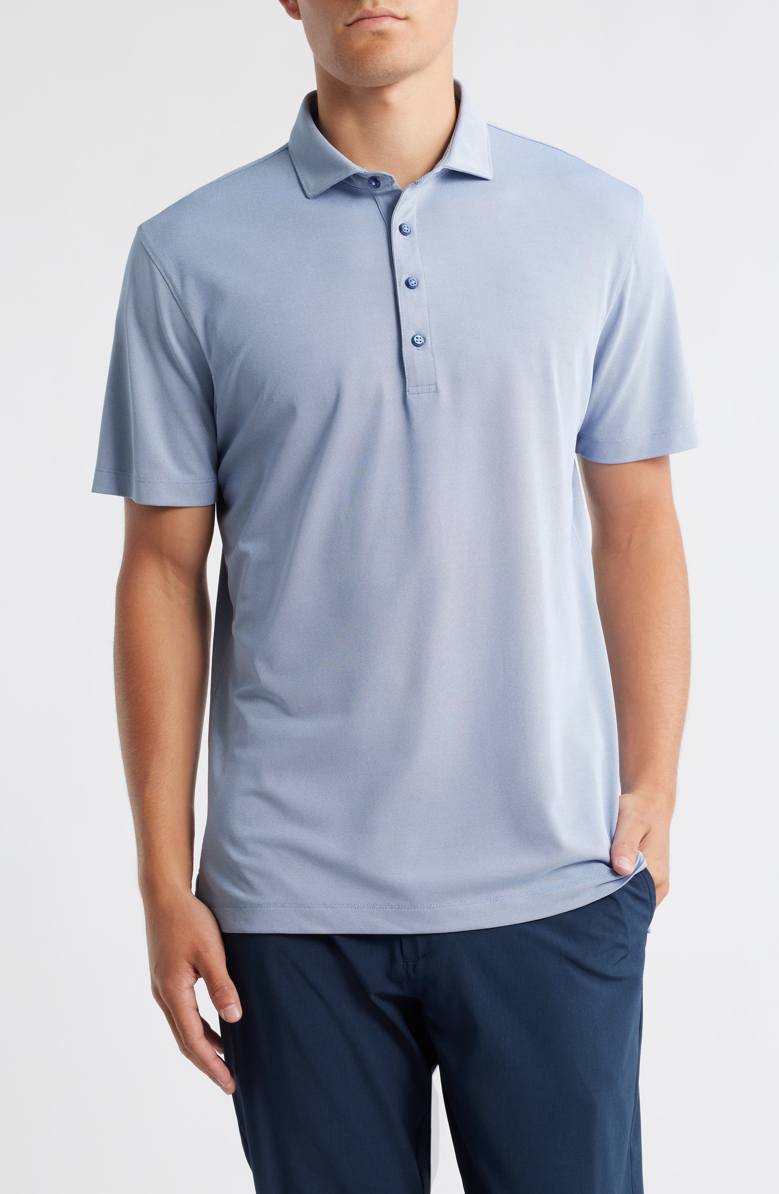 Clegg Solid Pique Performance Golf Polo - image 3