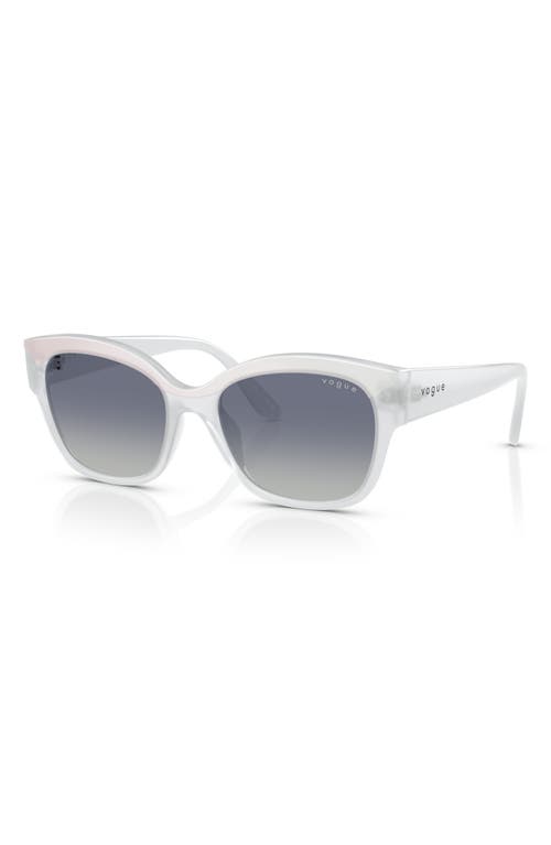 VOGUE VOGUE 55MM POLARIZED GRADIENT BUTTERFLY SUNGLASSES