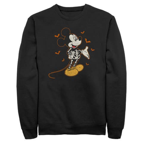 Mens Mickey & Friends Halloween X-Ray Costume Mickey Sweatshirt