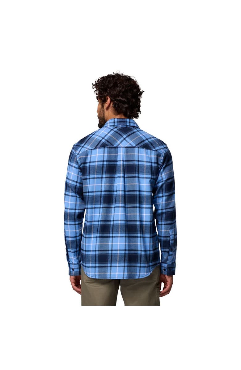 Columbia Men's Columbia  Carolina Blue North Carolina Tar Heels Flare Gun Omni-Wick Flannel Long Sleeve Button-Up Shirt, Alternate, color, 