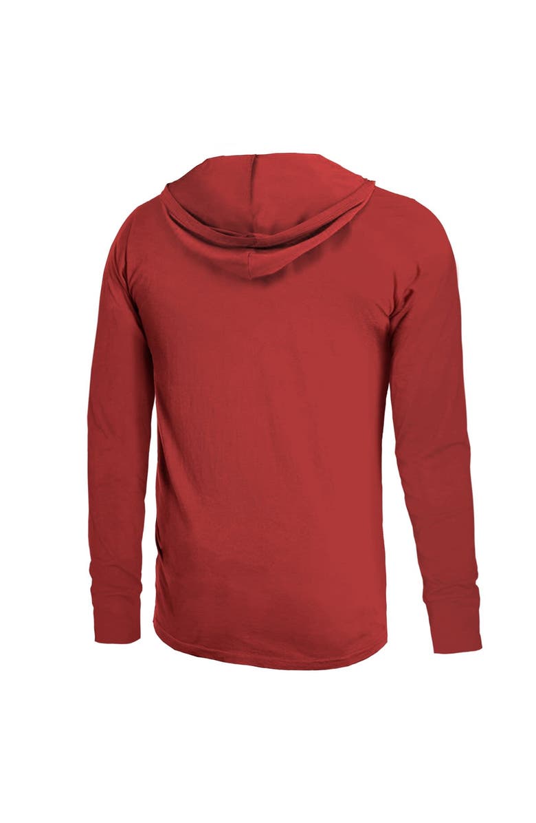 Majestic Threads Men's Majestic Threads Scarlet San Francisco 49ers Super Bowl LVIII Tri-Blend Soft Hand Long Sleeve Hoodie T-Shirt, Alternate, color,