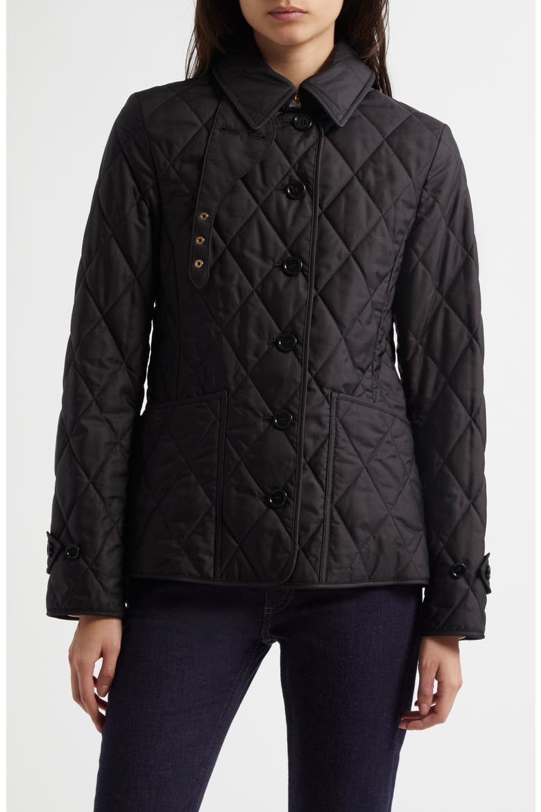 Fernleigh Quilted Jacket, Main, color, BLACK
