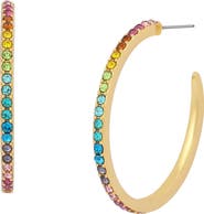 Kurt Geiger London Medium Pavé Hoop Earrings