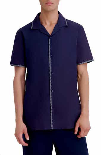 Embroidered Cotton Camp Shirt