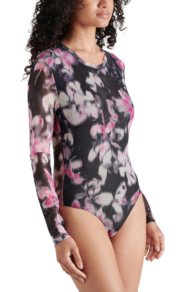 Steve Madden Azure Mesh Bodysuit, Alternate, color, 