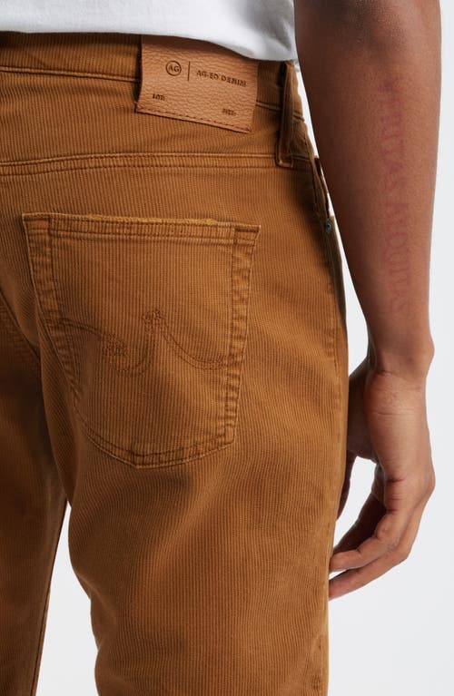 Ag Tellis Slim Fit Corduroy Pants In Brown