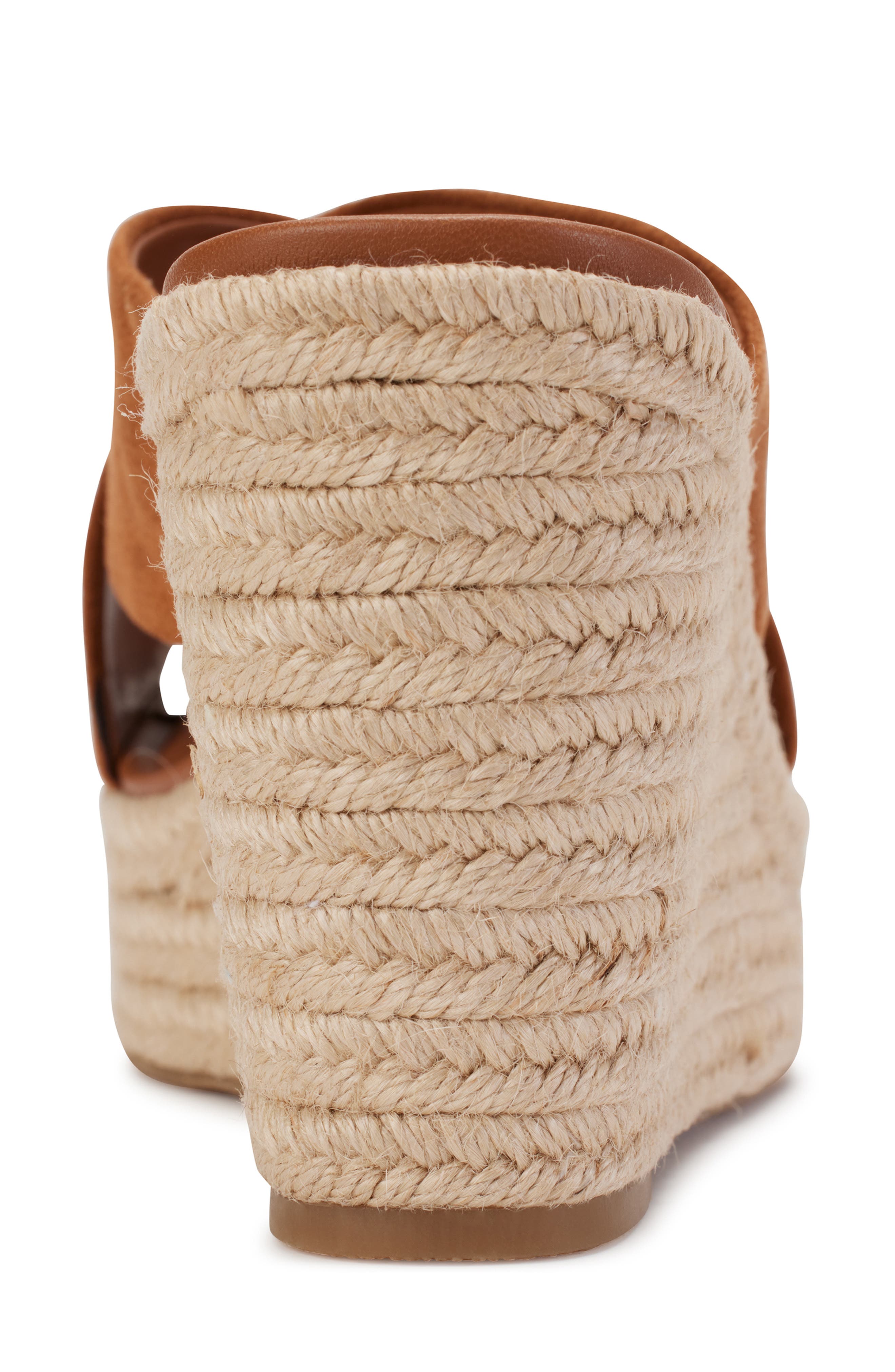 Maryn Espadrille Wedge Platform Sandal, Alternate, color, LIGHT COGNAC
