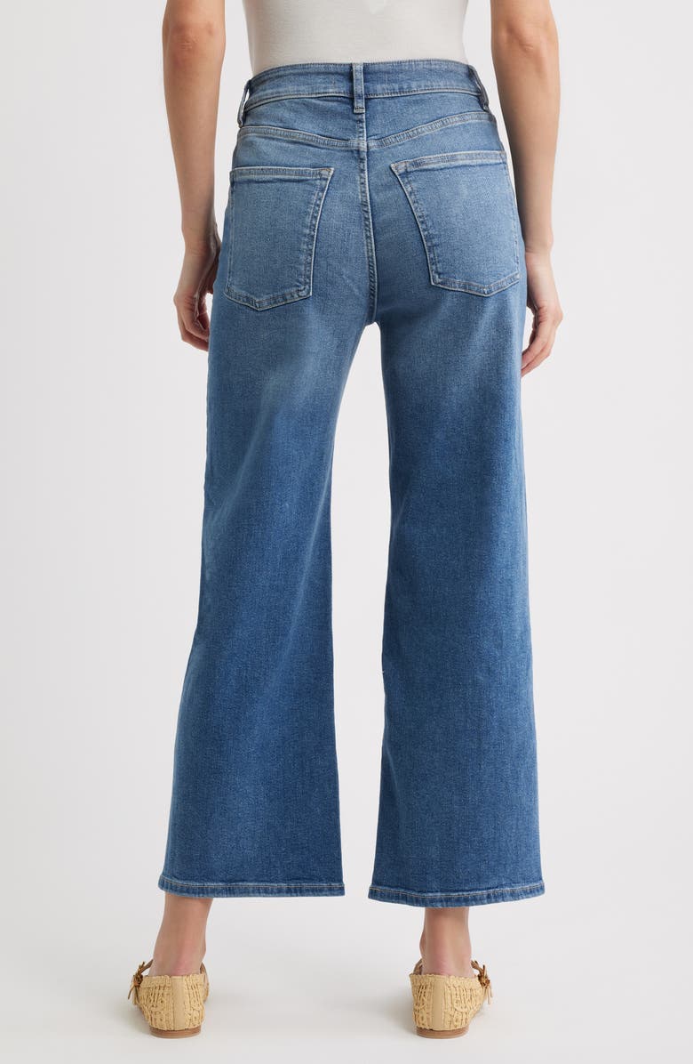 WARP+WEFT High Waist Crop Wide Leg Jeans, Alternate, color, Crossroads