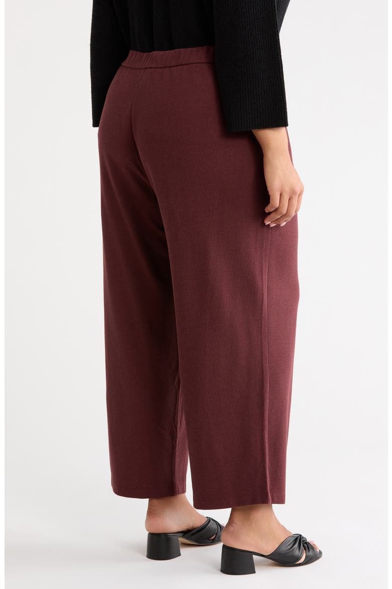 Ankle Wide Leg Drawstring Pants, Alternate, color, OXBLOOD